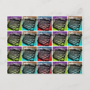 Skrivmaskin-Coola-popup-bilder för skrivprogram oc Vykort