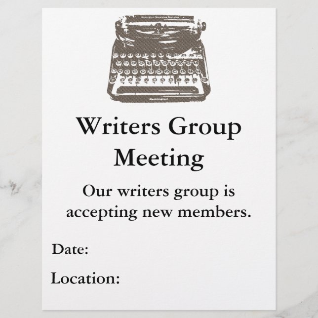 skrivmaskin - flygare reklamblad (Framsidan)