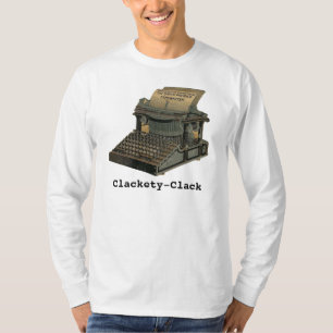 Skrivmaskin för Clackety Clack-Vintage T Shirt