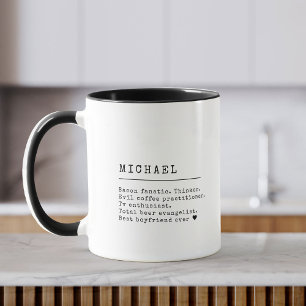 Skrivmaskin för Coolan Modern egen namndefinition Mugg