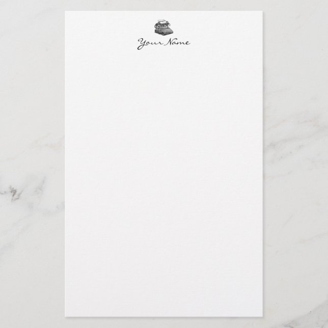 Skrivmaskin för smedpremiärministernr. 2 brevpapper (Framsida)