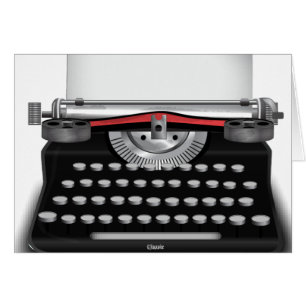 Skrivmaskin Hälsningskort