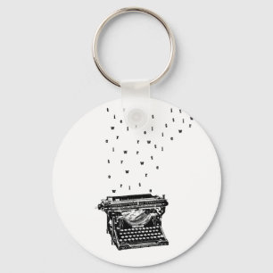 Skrivmaskin Keychain Nyckelring