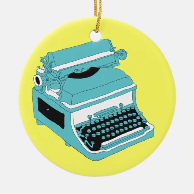 Skrivmaskin - SRF Julgransprydnad Keramik (Framsidan)