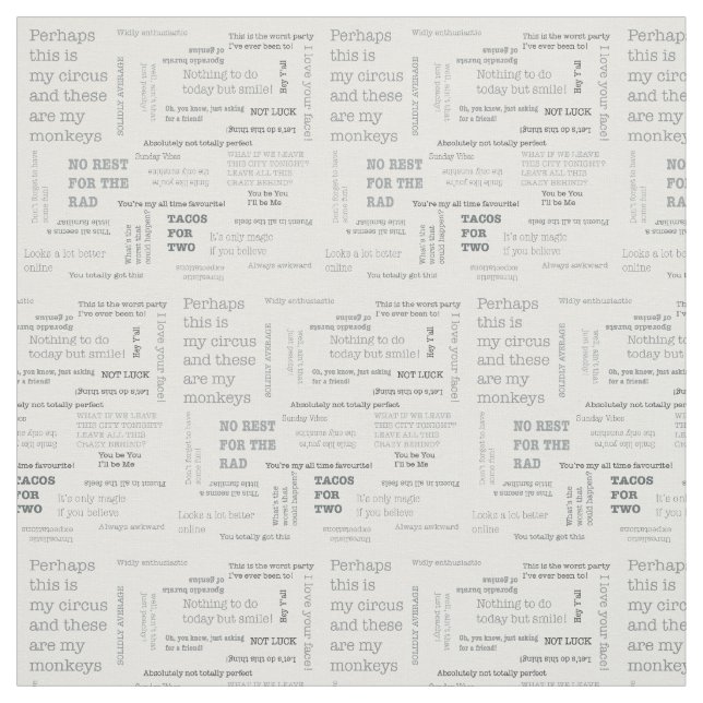 Skrivmaskin Texting Tyg (Provkarta)