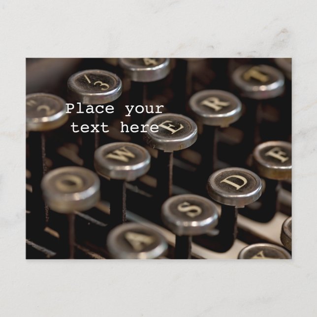 Skrivmaskin Vykort (Framsida)