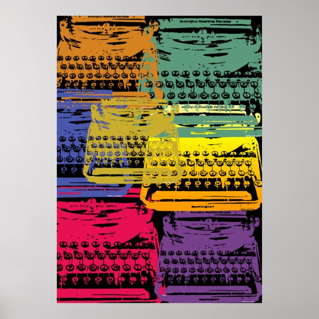 skrivmaskinen - mörk poster (Framsidan)