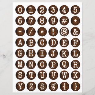 Skrivmaskinens gamla kollage av brev