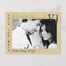 skrivmaskinsfont Spara datumet Bröllop LÄGG TILL F Meddelande Vykort