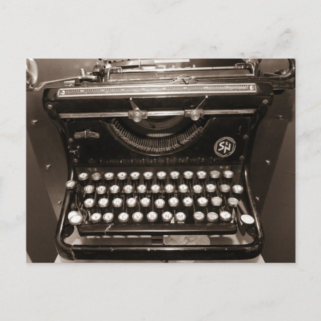 Skrivmaskinsmaskin Vykort (Framsida)