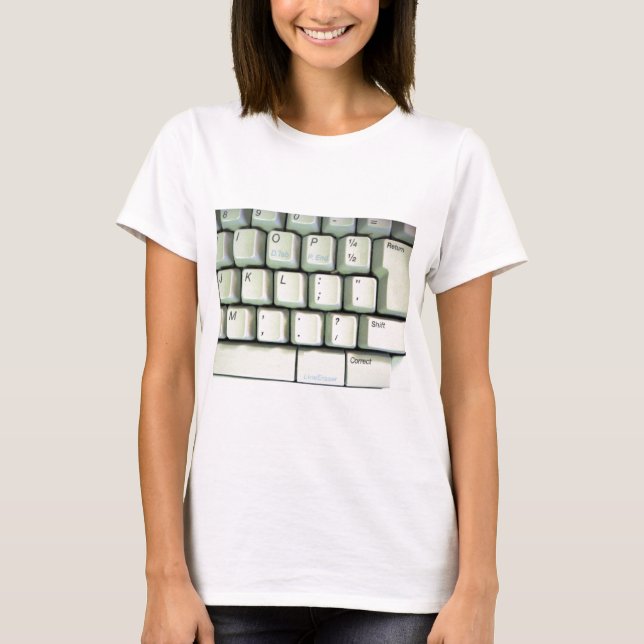Skrivmaskinstangentbord Tee (Framsida)