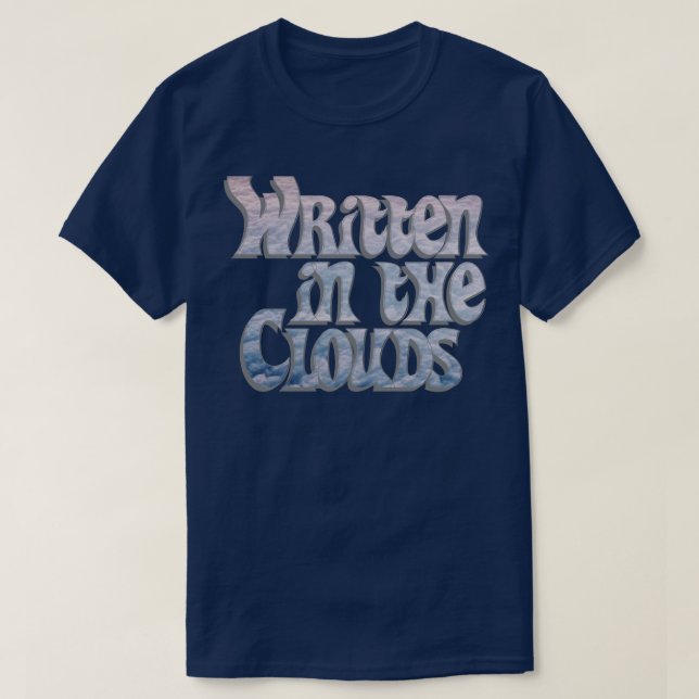 Skrivna i molnen t shirt (Design framsida)