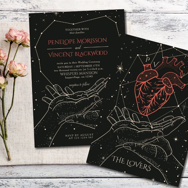 Skrivna i stjärnor | Inbjudan till Tarot Wedding (Skapare uppladdad)