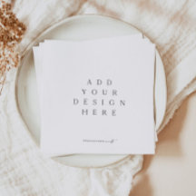 Skrivning på servett med egen design