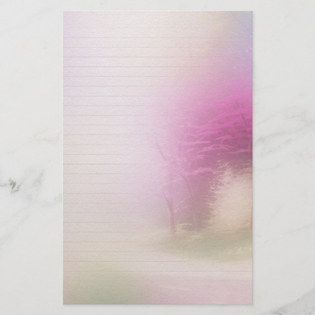 Skrivpapper för Cherry Blommar Brevpapper (Framsida)