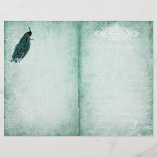 Skrivpapper för peacock