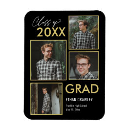 Skrivstil för galleriet EDITABLE FÄRG Studenten Ma Magnet