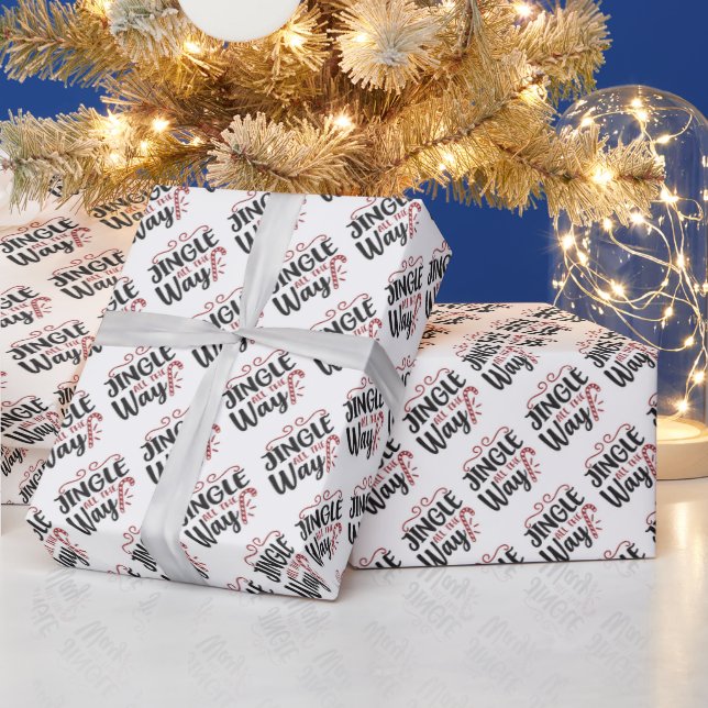 Skrivstil för Jingle all the way  Presentpapper (Helgdagar)