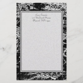 Skrivstil för "Winter Abstrakt" Brevpapper