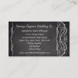 Skrivtavla i skifferlook visitkort