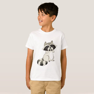 Skrocka den förtjusande raccoonen t shirt