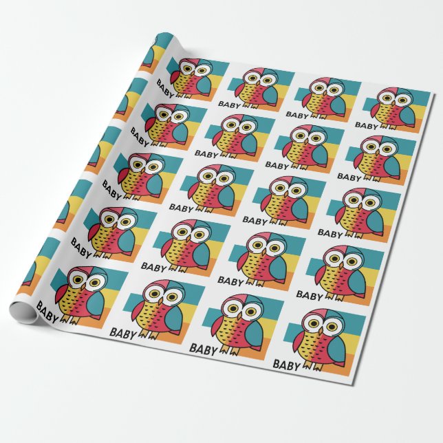 Skrot av Baby Uggla Baby Presentpapper (Utrullad)