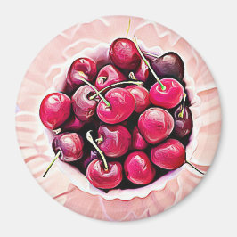 Skrot av Cherries Cute Food Refrigerator Magnet