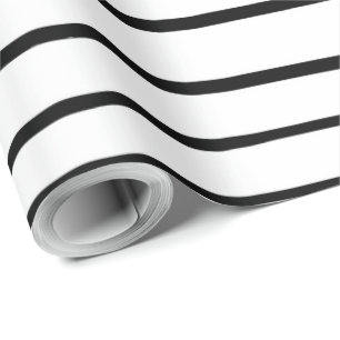 Skrot av Hand plockade White och Black Rand Presentpapper