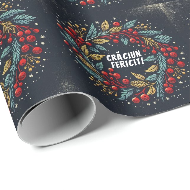 Skrot av humlebär (wandeden Rumänska Flagga Wrap) Presentpapper (Rullad Hörn)