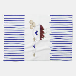 Skrot av körsbär, kökshandduk