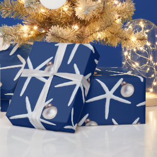 Skrot av marulk, blåstjärt, Mönster, julklapp Presentpapper