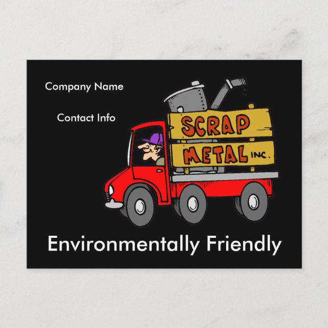 Skrot Metall Collector Vykort (Framsida)