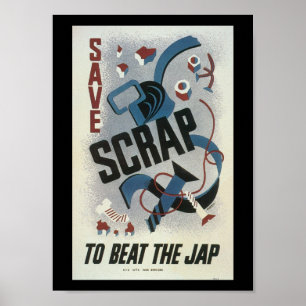 Skrot Metall Världskrig 2 Poster