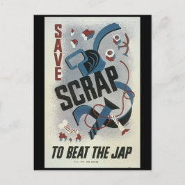 Skrot Metall Världskrig 2 Vykort