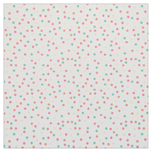 Skrot, Rosa, Orange, Gult, Grönt Polka dots Tyg