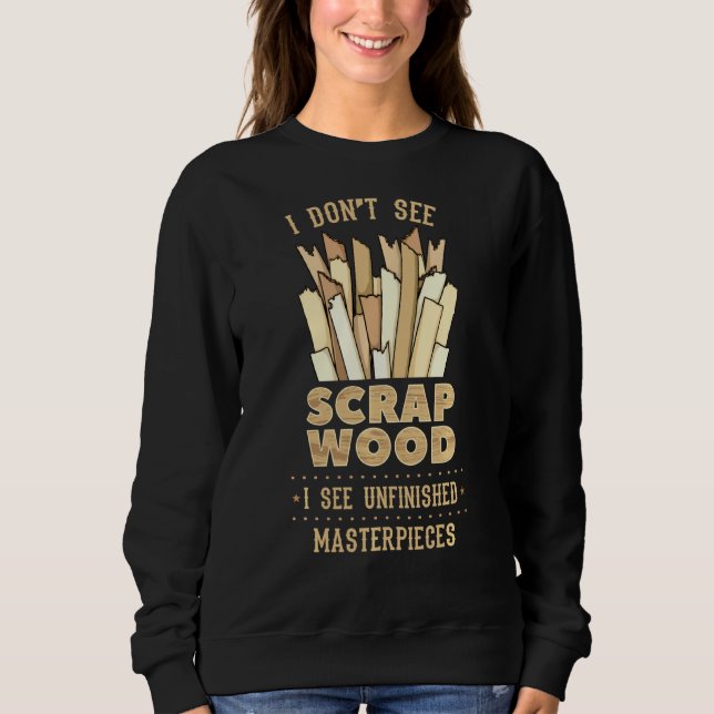 Skrot Trä Trä Trä Trä Workers Carpenter Cabine T Shirt (Framsida)