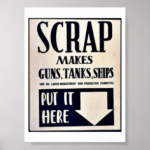 Skrota gör vapen, tanker, frakter poster