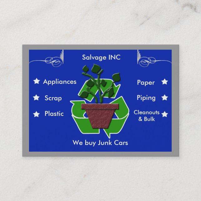 skrota recyclers visitkort (Framsida)