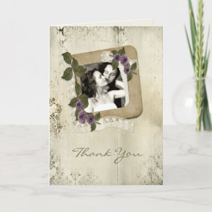 Skrotat fotomall för Stil Tack Kort