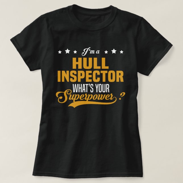 Skrovinspektör T Shirt (Design framsida)