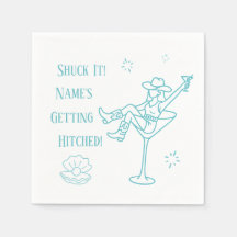 Skruck! Coastal Cowgirl Bachelorette Napkins