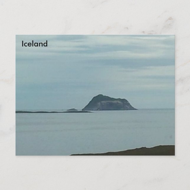 Skrúður Island, Island Vykort (Framsida)
