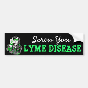 Skruva att Lyme Disease Awareness Bumper Sticker Bildekal