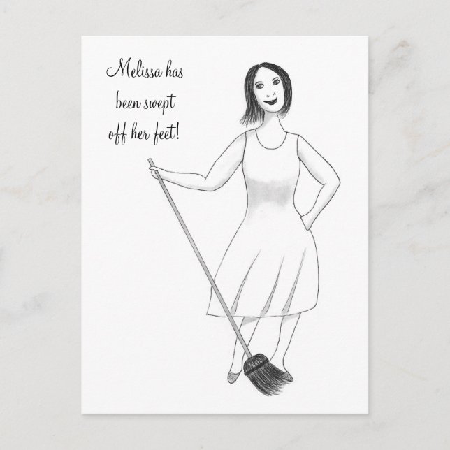 Skruva av hennes Feet Möhippa Inbjudan Postcard Vykort (Framsida)