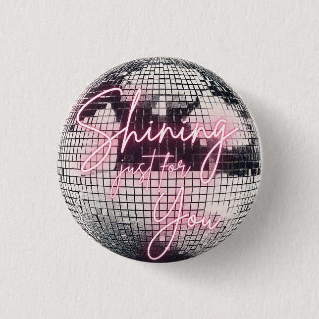 Skruva bara för dig Spegel Boll Knapp (Framsida)