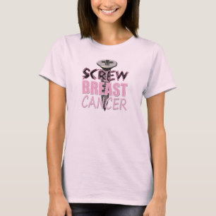 Skruva bröstcancer t-shirt