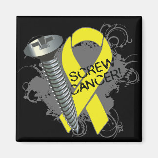 Skruva cancer - Grunge - Testicular cancer Magnet