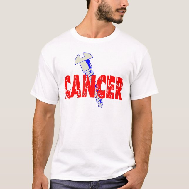 Skruva cancer tee (Framsida)