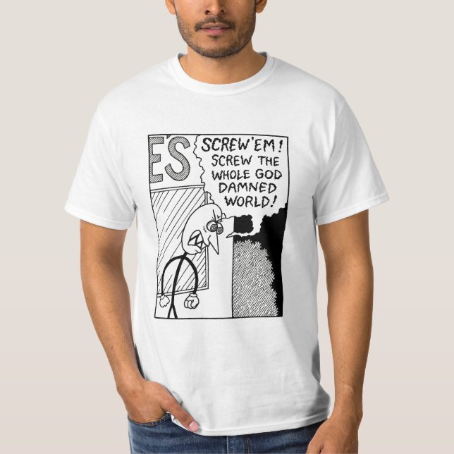 Skruva dem skjortan t-shirt (Framsida)
