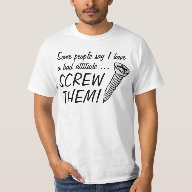 Skruva dem! tee (Framsida)